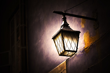 Image showing Street lamp shining