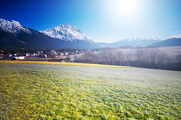 Image showing Spring Alpine scenery