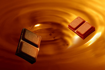 Image showing Chocolate background