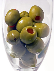 Image showing Olive glass