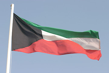 Image showing Kuwaiti flag