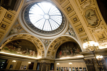 Image showing Inside of National Museum in Prague