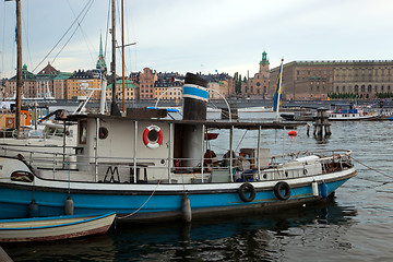 Image showing Stockholm, Sweden in Europe. Ship and architecture