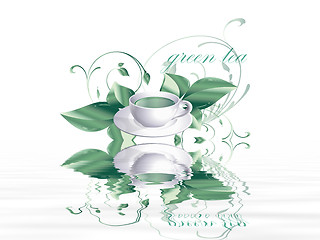 Image showing green tea