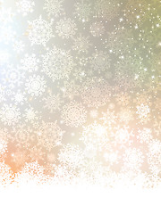 Image showing Christmas template with snowflake. EPS 8
