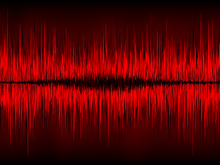 Image showing Abstract waveform vector background. EPS 8