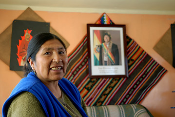 Image showing Esther Morales sister of the President of Bolivia 