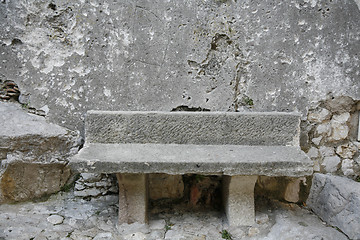 Image showing Stone bench