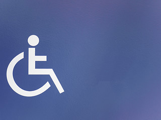 Image showing Disabled person sign
