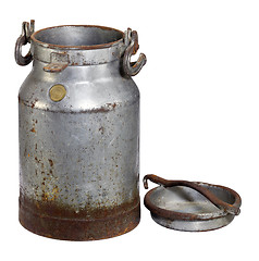 Image showing rusty nostalgic milk can