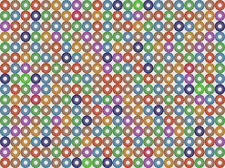 Image showing Donuts pattern