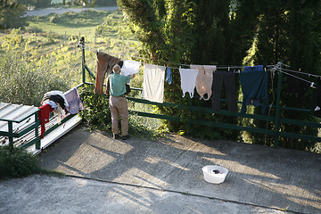 Image showing Washing day