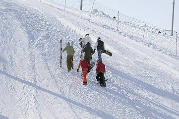 Image showing Big air training