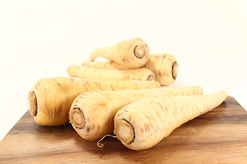 Image showing raw parsnips