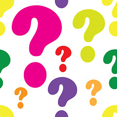 Image showing Question Mark Seamless