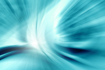 Image showing abstract zoom blue