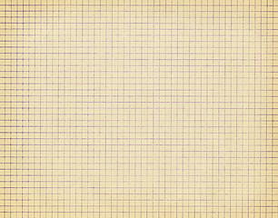 Image showing old checkered paper