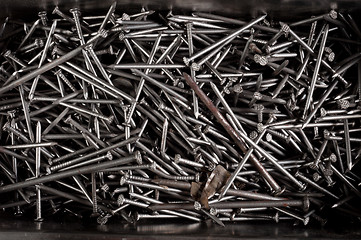 Image showing A lot of bolts in a box