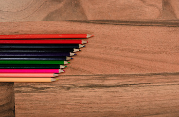 Image showing Colorful pencils background