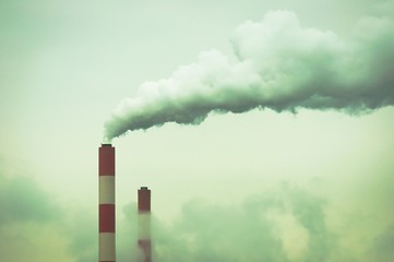 Image showing Chimney with smoke