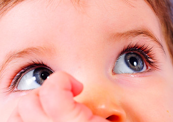 Image showing Closeup of a child