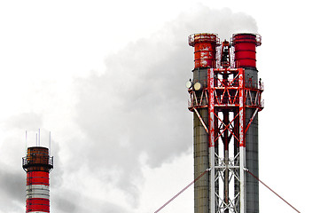 Image showing Chimney with smoke