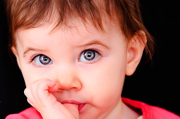 Image showing Closeup of a child