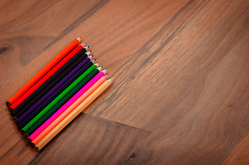 Image showing Pencils on the floor