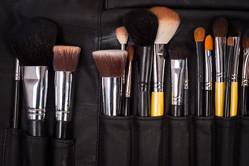 Image showing Makeup brushes