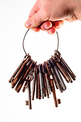 Image showing Old rusty keys