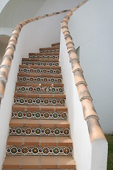 Image showing Beautiful spanish stairs