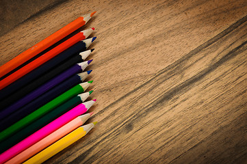 Image showing Colorful pencils background