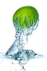 Image showing lime splashing