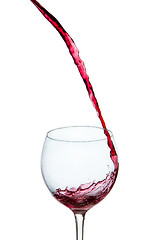 Image showing pouring red wine 