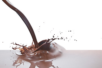 Image showing pouring chocolate