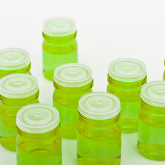 Image showing cosmetic glass containers