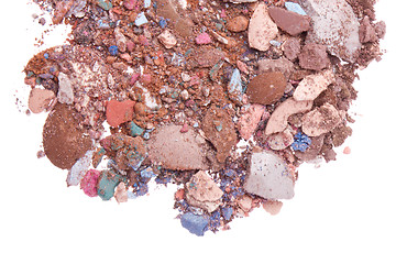 Image showing crushed eyeshadows