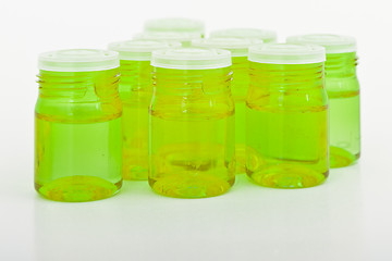 Image showing cosmetic glass containers