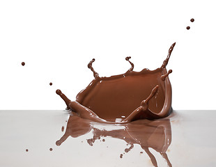 Image showing chocolate splash