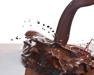 Image showing pouring chocolate