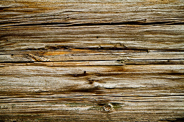 Image showing weathered old brown wooden texture