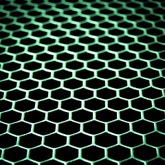 Image showing abstract metallic grid