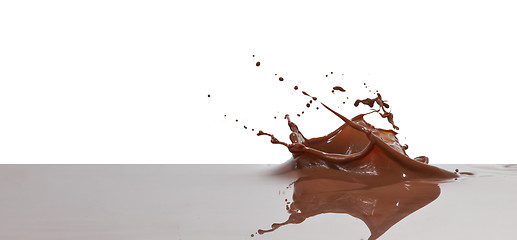 Image showing chocolate splash