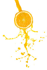 Image showing orange juice splash