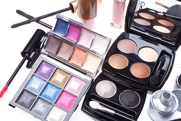 Image showing set of cosmetic makeup products