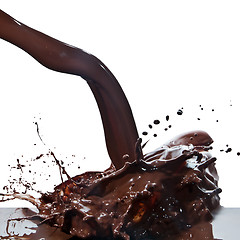 Image showing pouring chocolate