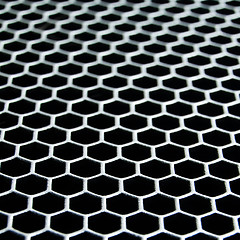 Image showing abstract metallic grid