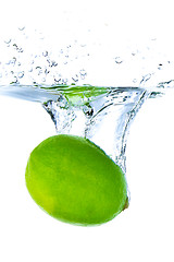 Image showing lime splashing