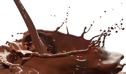 Image showing pouring chocolate