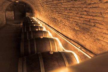 Image showing wine barrels